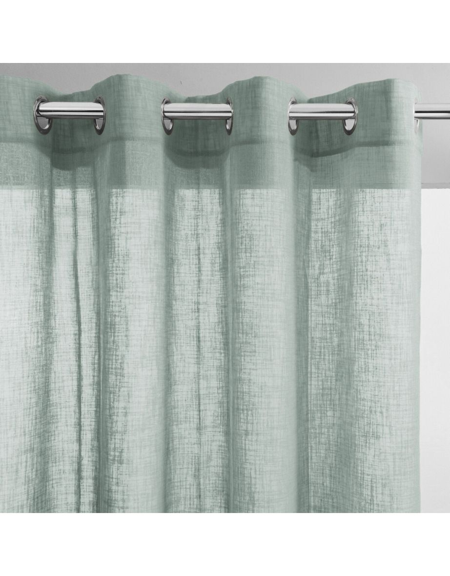 Nyong Linen Effect Single Voile Panel with Eyelets