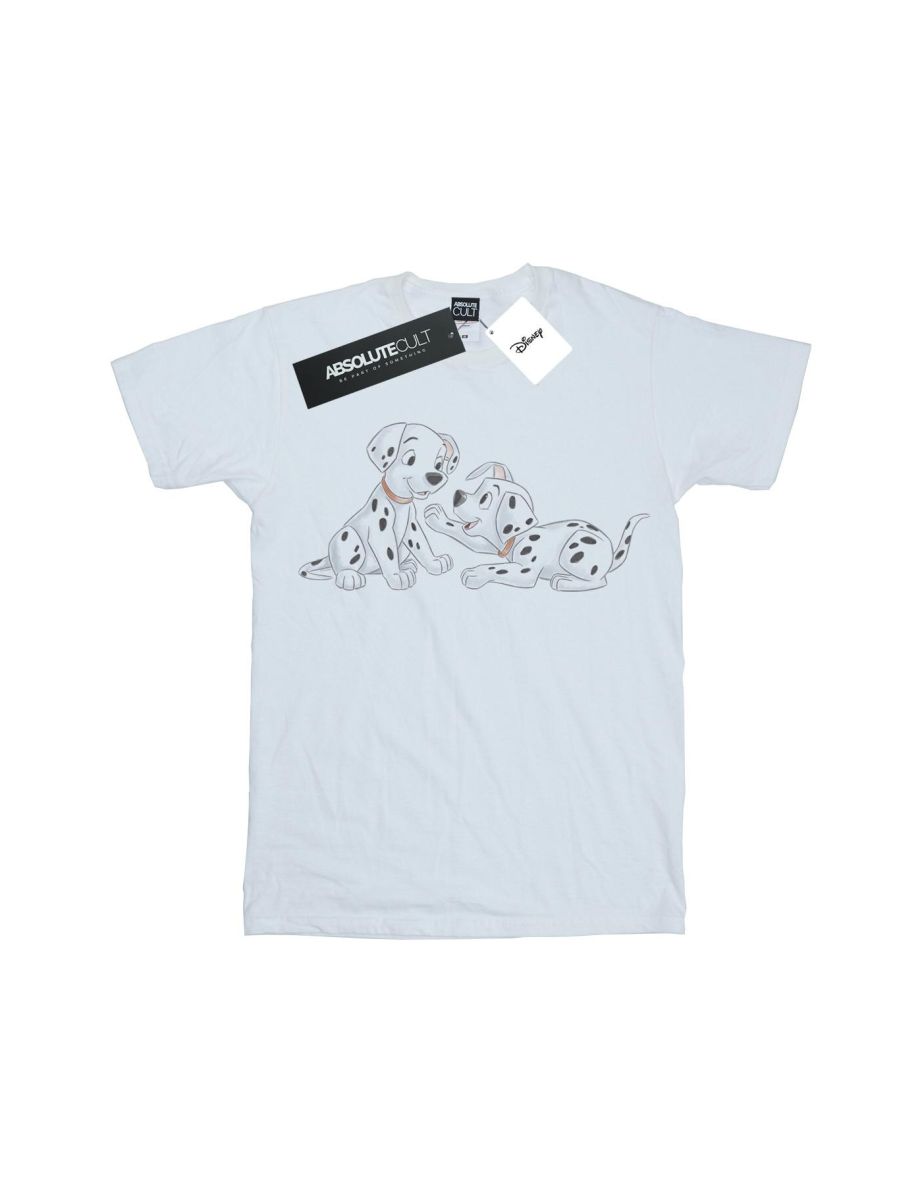 Disney Girls 101 Dalmatians Watercolour Friends Cotton T-Shirt - White - 1