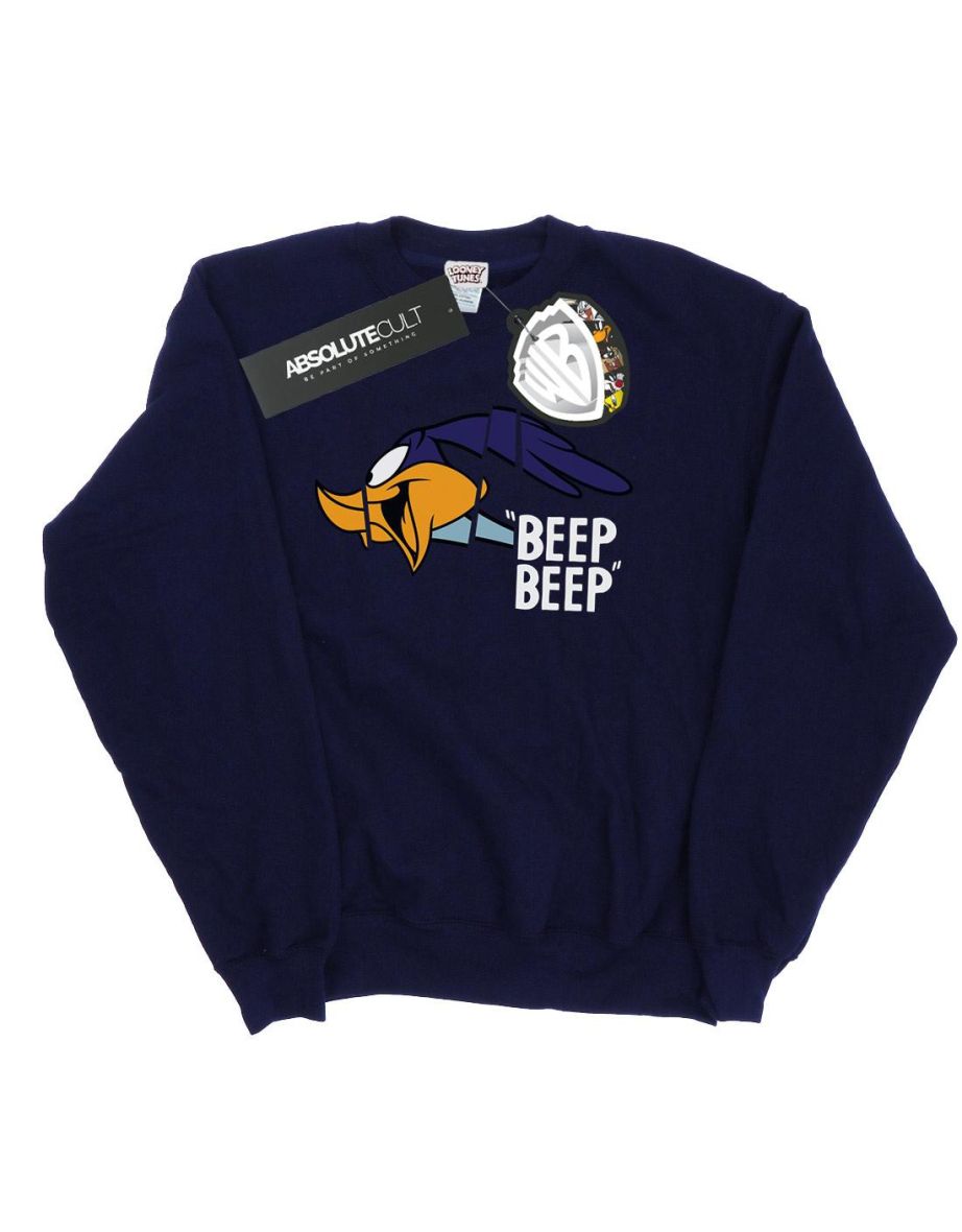 Looney Tunes Girls Road Runner Beep Beep Sweatshirt - Navy Blue