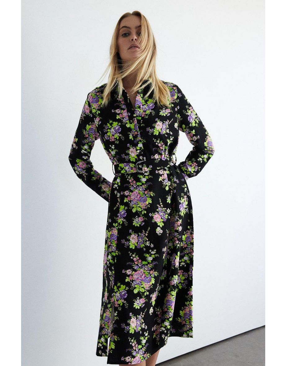 Warehouse floral shirt outlet dress