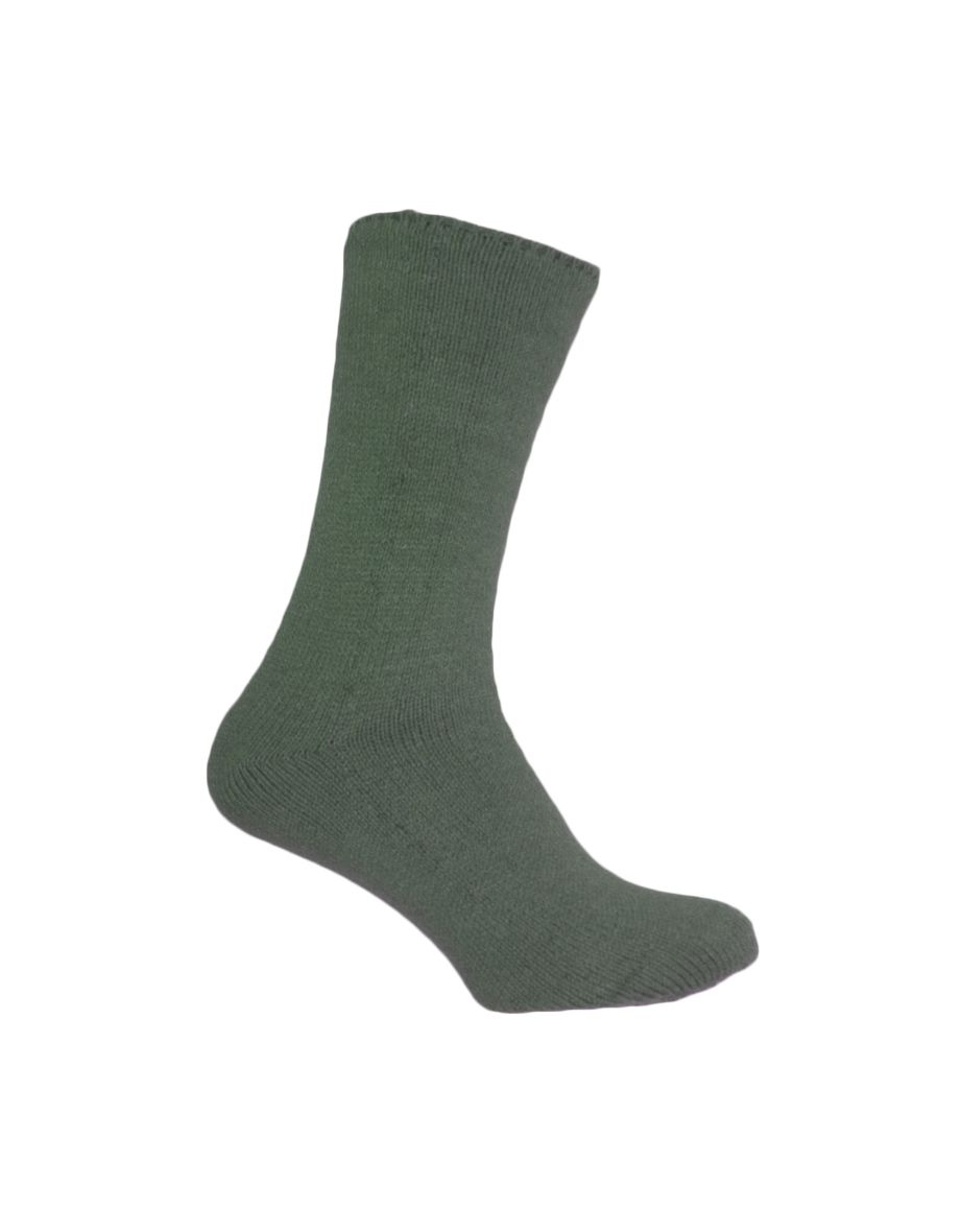 Simply Essentials Mens Heat For Your Feet Thermal Socks - Khaki