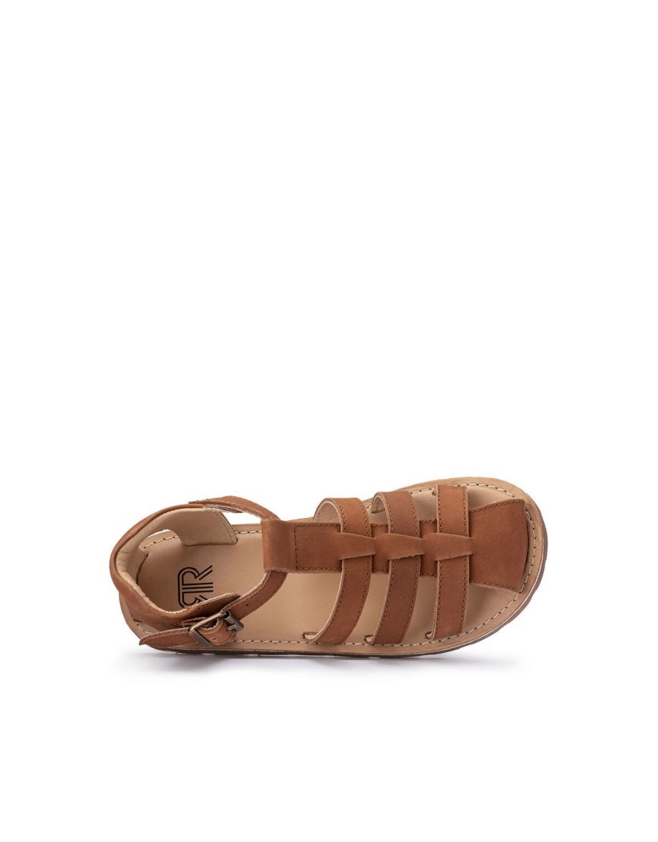 Kids Vegetable Tanned Leather Sandals - 3