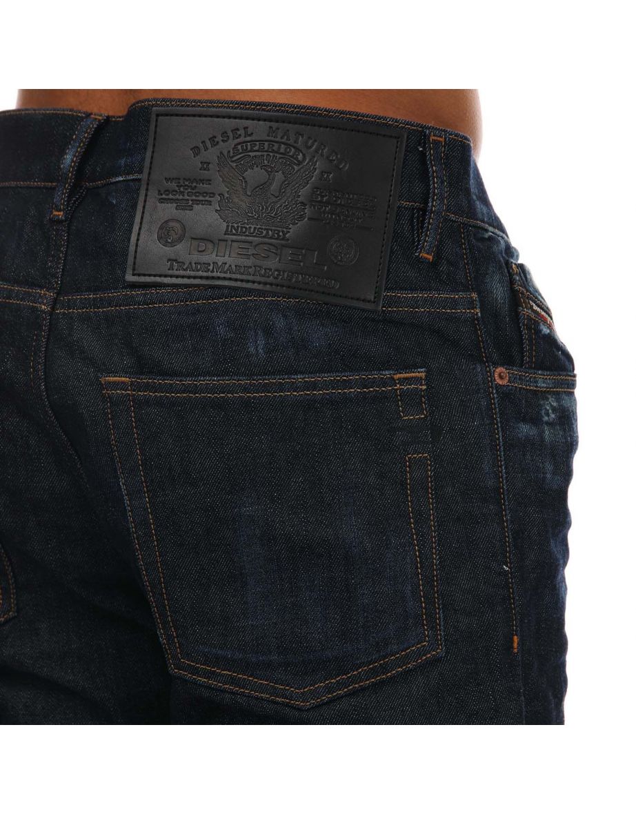 Men's Diesel D-Fining Tapered Jeans in Blue - 5