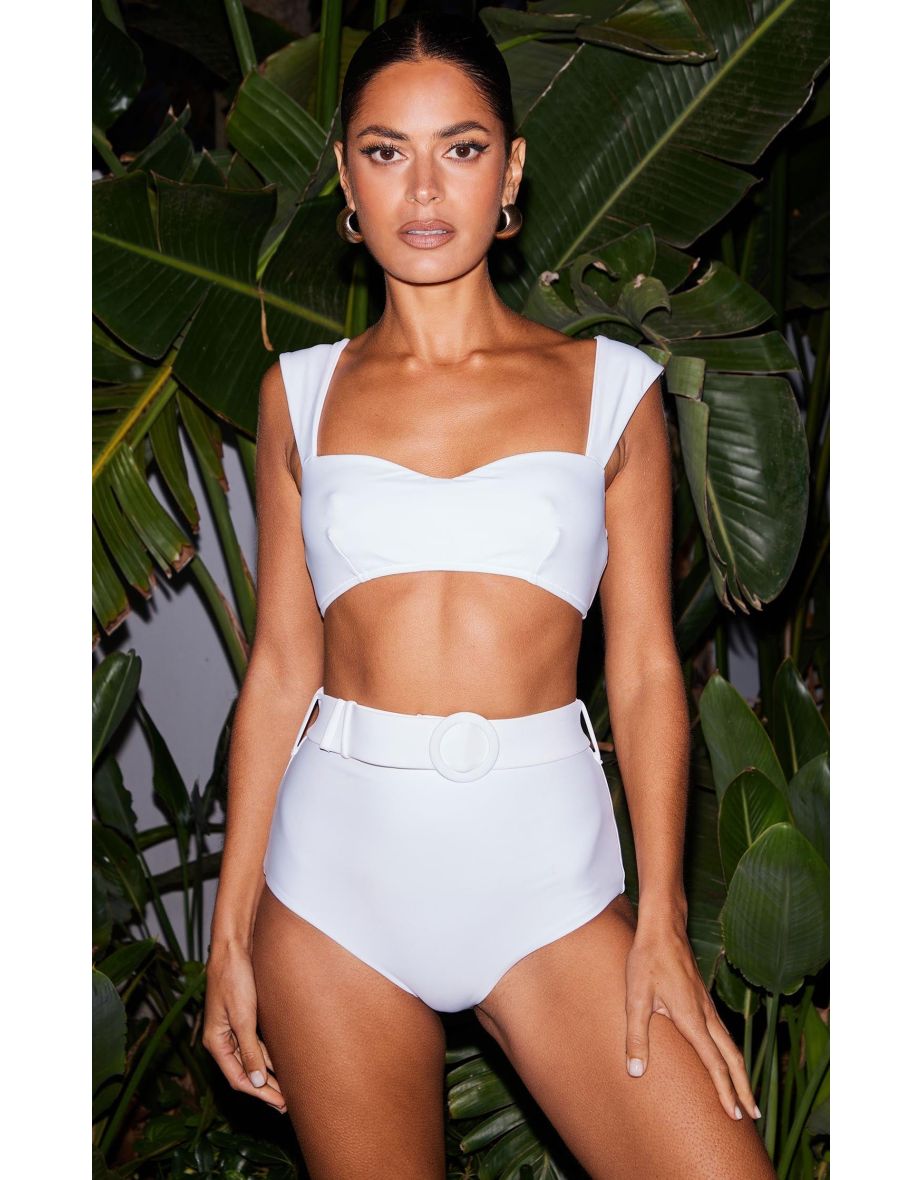 HALO Salinas Bikini Top in White