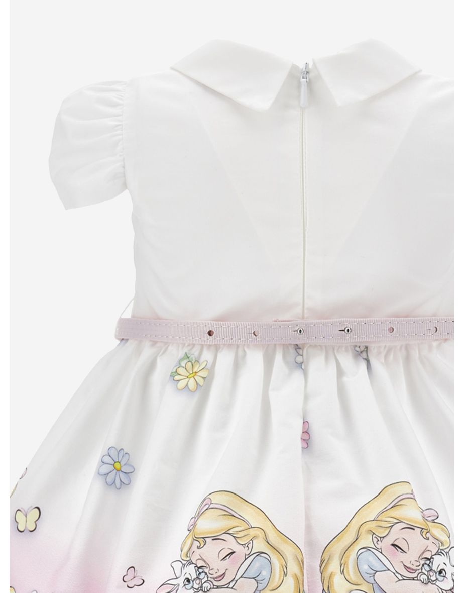 Baby Girls Alice In Wonderland Dress in White - 3