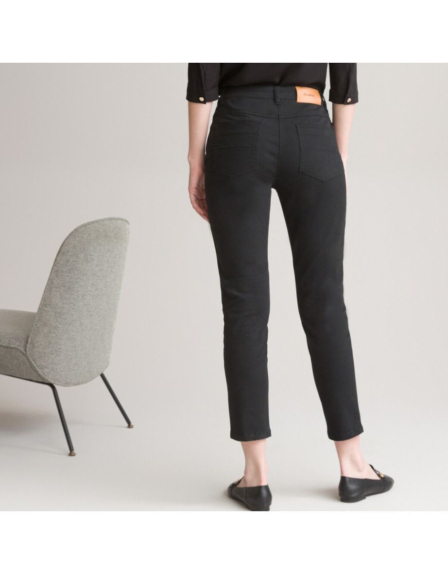 Cotton Ankle Grazer Trousers, Length 25'' - 3