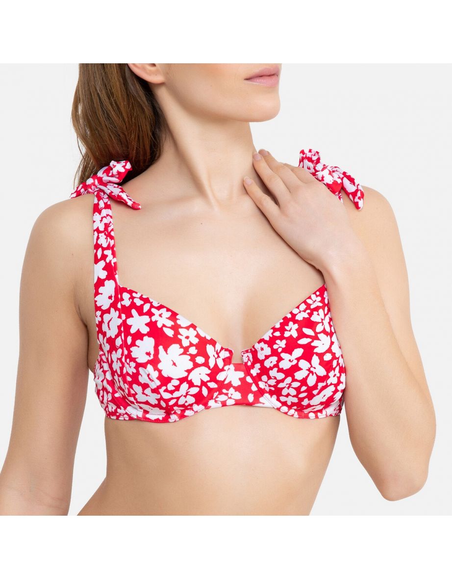 Floral full cup bra, floral print, La Redoute Collections