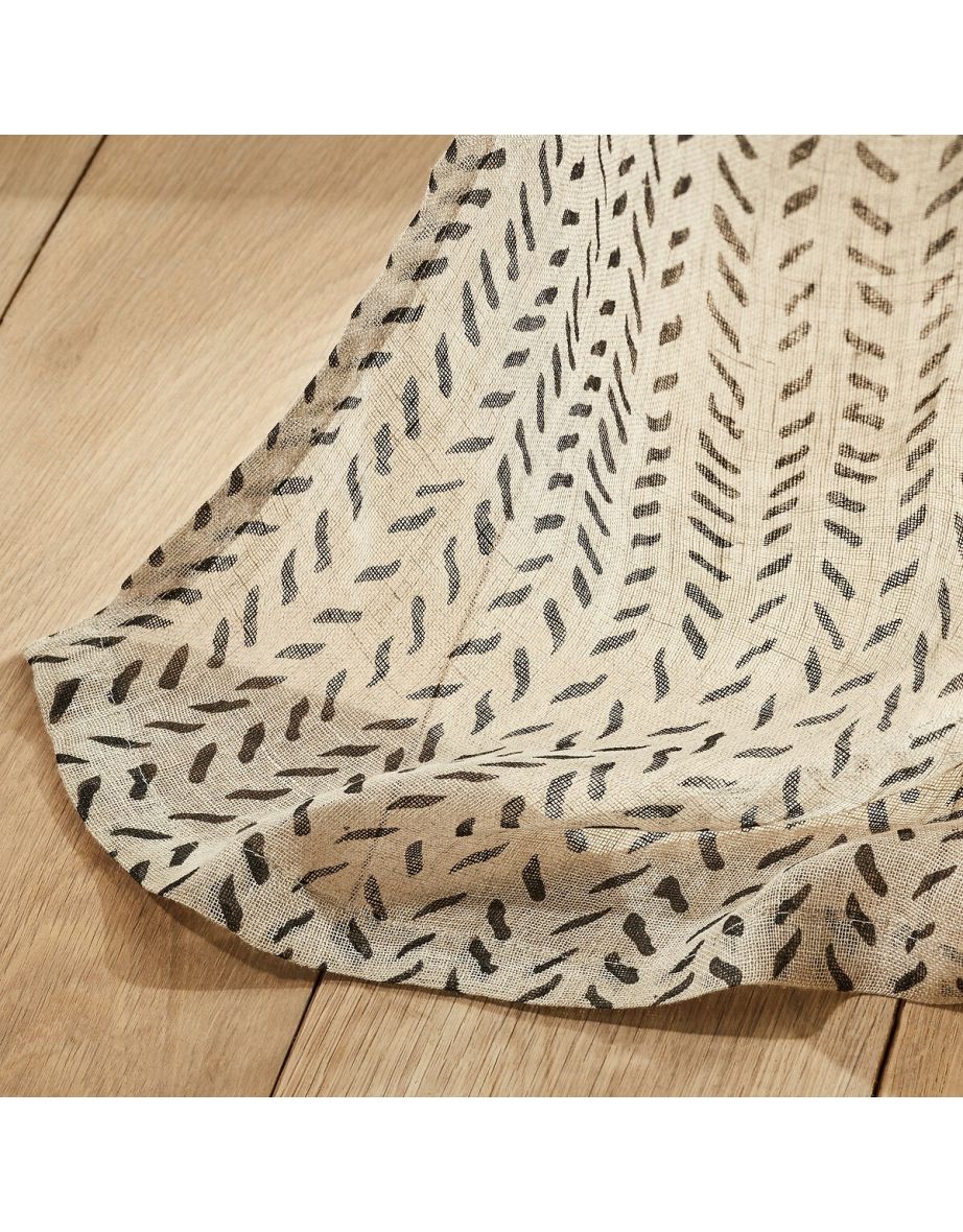 Puyconnie Single Linen Voile Eyelet Panel - 2
