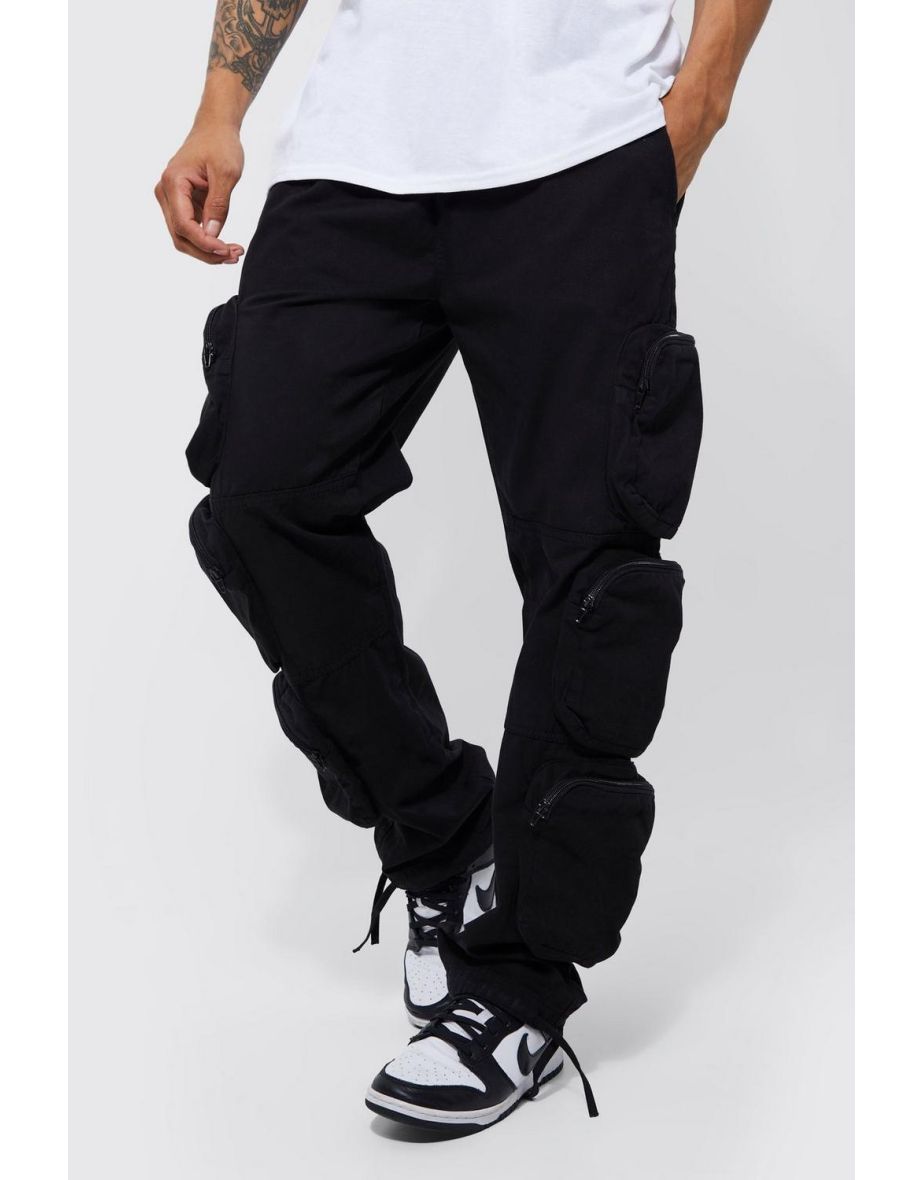 Zipped Pocket Straight Leg Trousers | M&S Collection | M&S