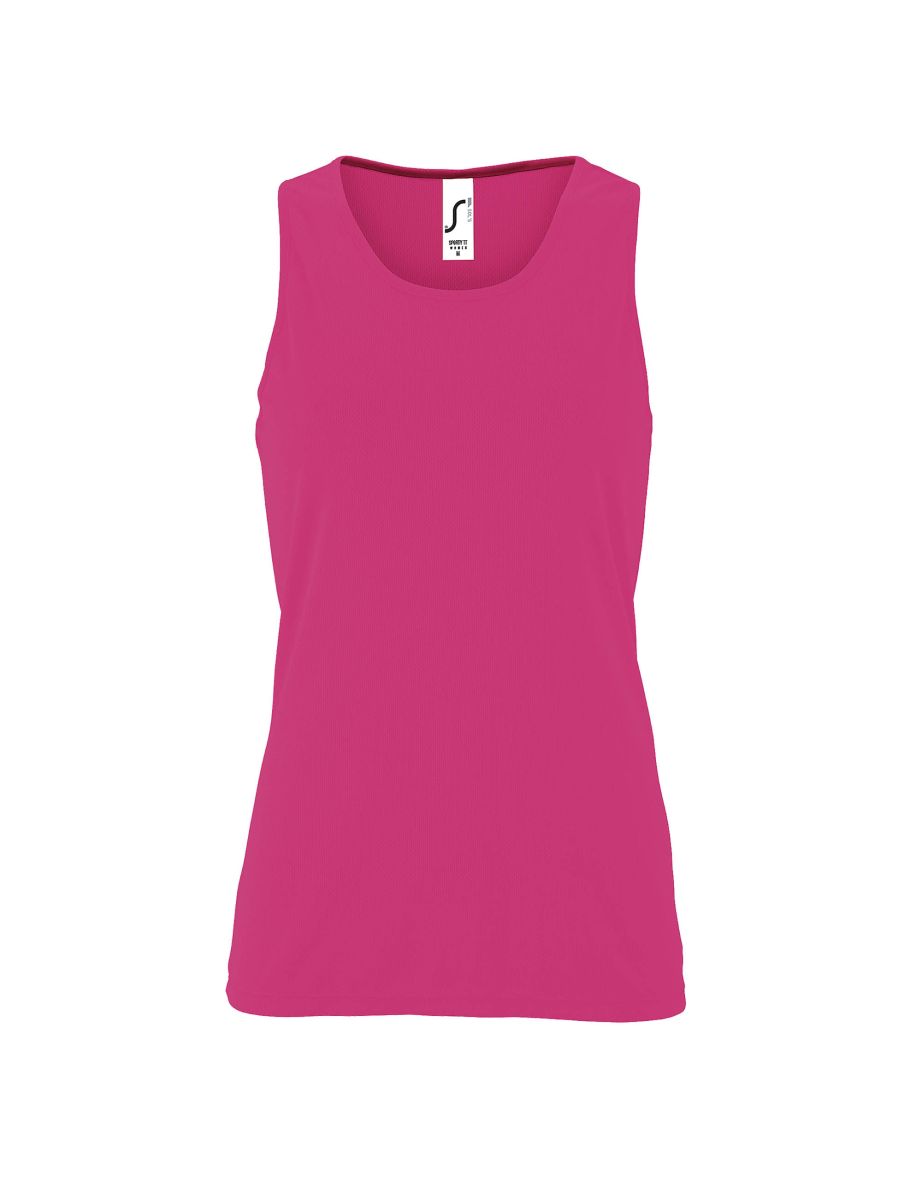 SOLS Womens/Ladies Sporty Performance Sleeveless Tank Top - Neon Pink - 1