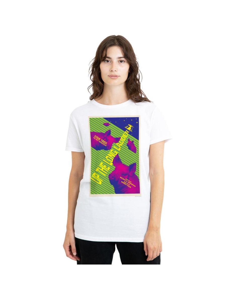 Star Trek Unisex Adult The Next Generation Season 2 Episode 18 T-Shirt - White