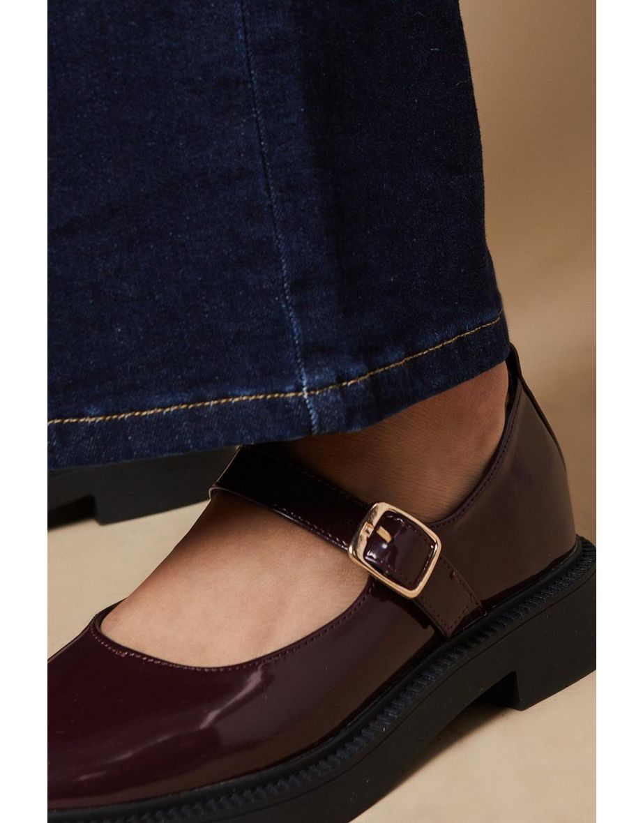 Velma Patent Chunky MaryJane Casual Shoes - 3