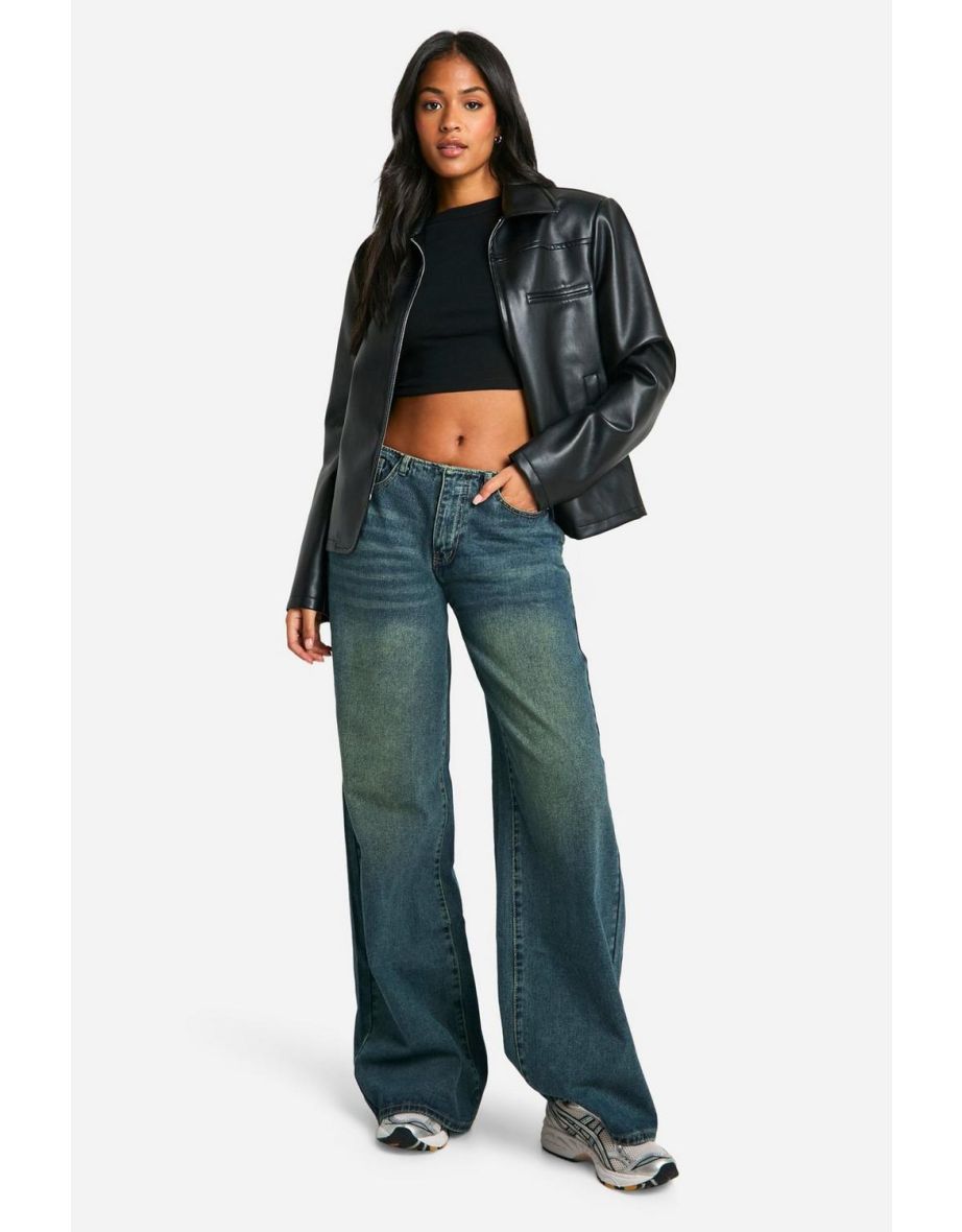 Tall Low Rise Wide Leg Jean