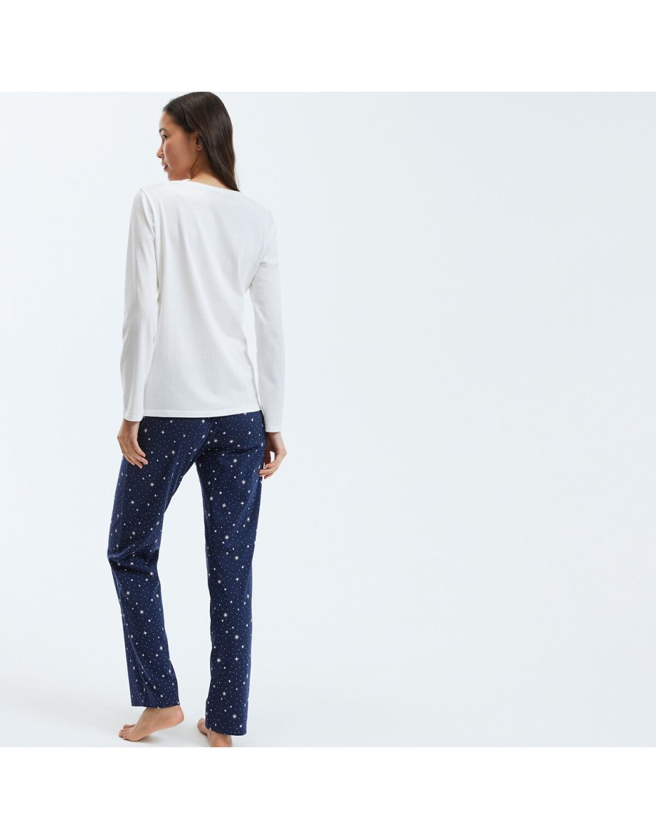 Organic Cotton Pyjamas in Zodiac/Star Print - 3