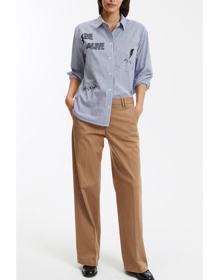 Cotton Straight Chinos