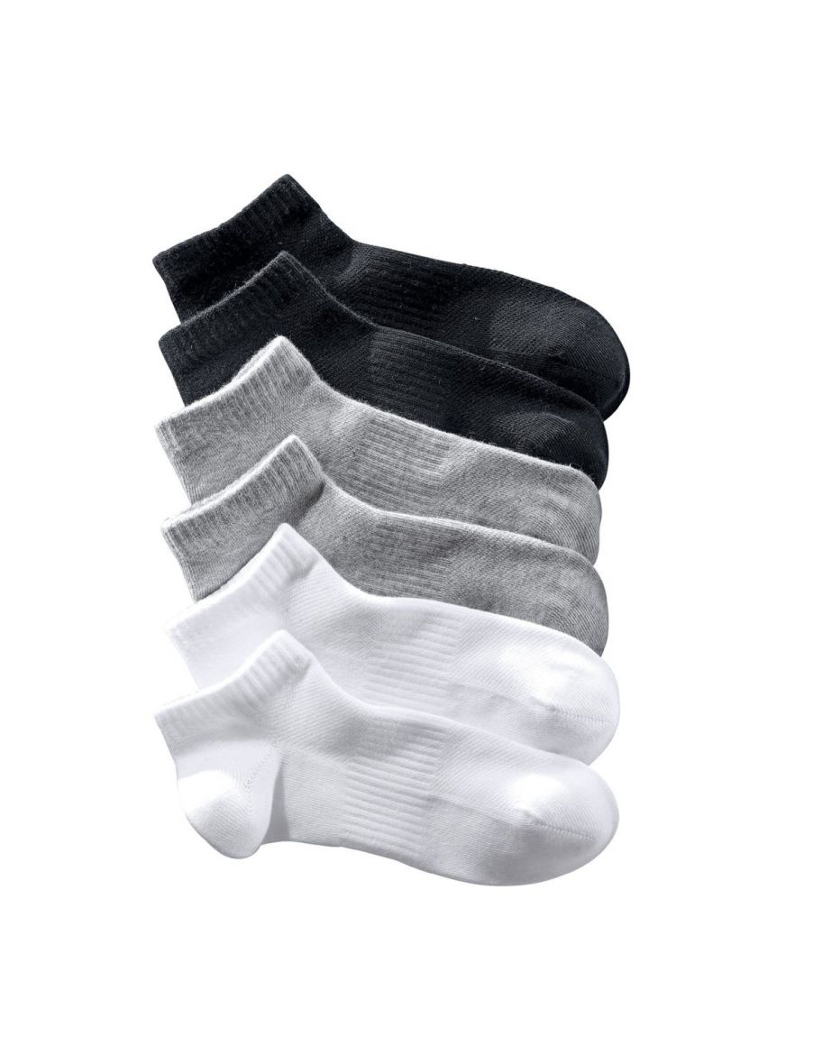 Pack of 6 Pairs of Comfy Short Cotton Socks