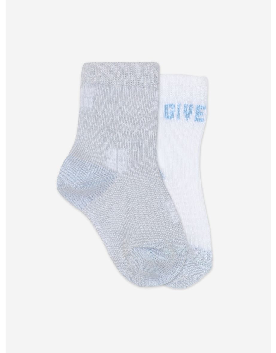 Givenchy Baby Boys 2 Pairs Of Socks Set in Blue