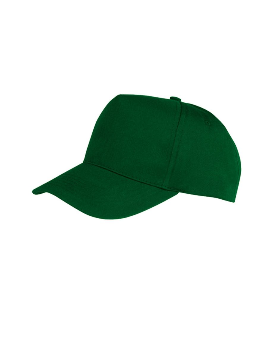 Result Unisex Core Boston 5 Panel Printers Baseball Cap - Bottle Green