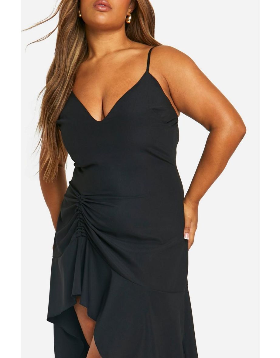Plus Ruffle Hem Maxi Dress - 3