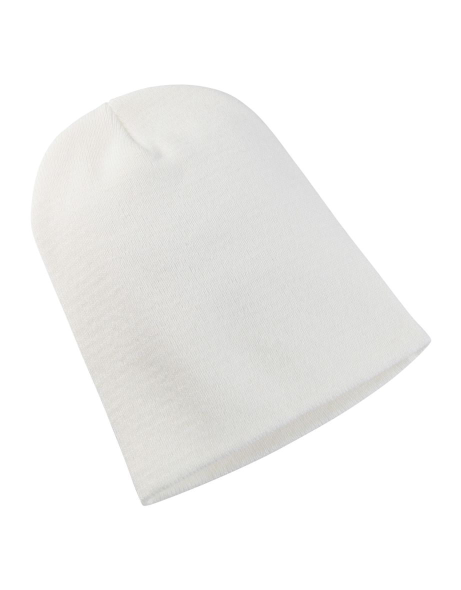 Yupoong Flexfit Unisex Heavyweight Long Beanie Winter Hat - White