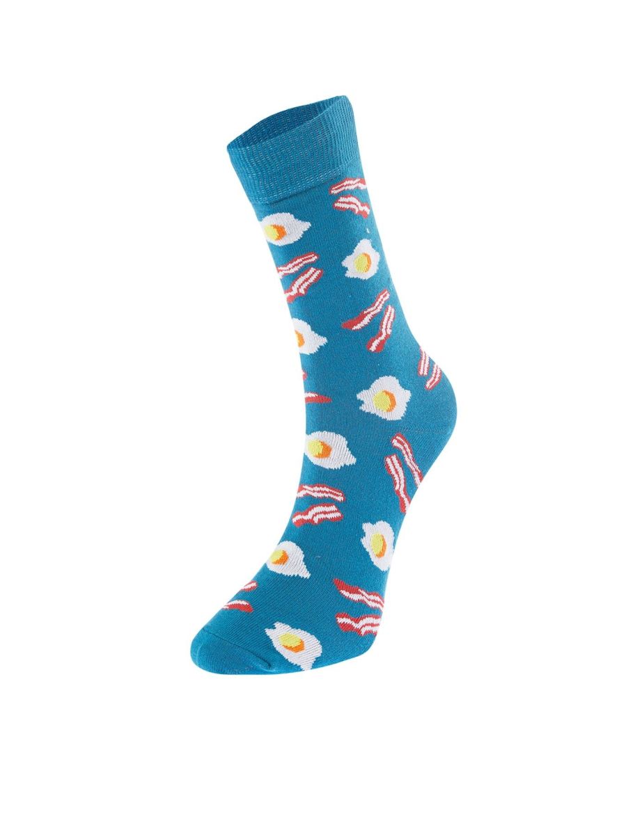 Multicolored Cotton Food Patterned 5 Pack Socks - 6