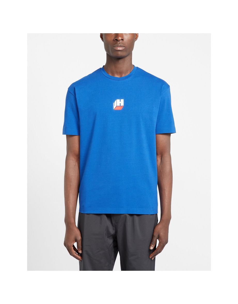 Men's Unlike Humans Cube Logo T-Shirt in Blue