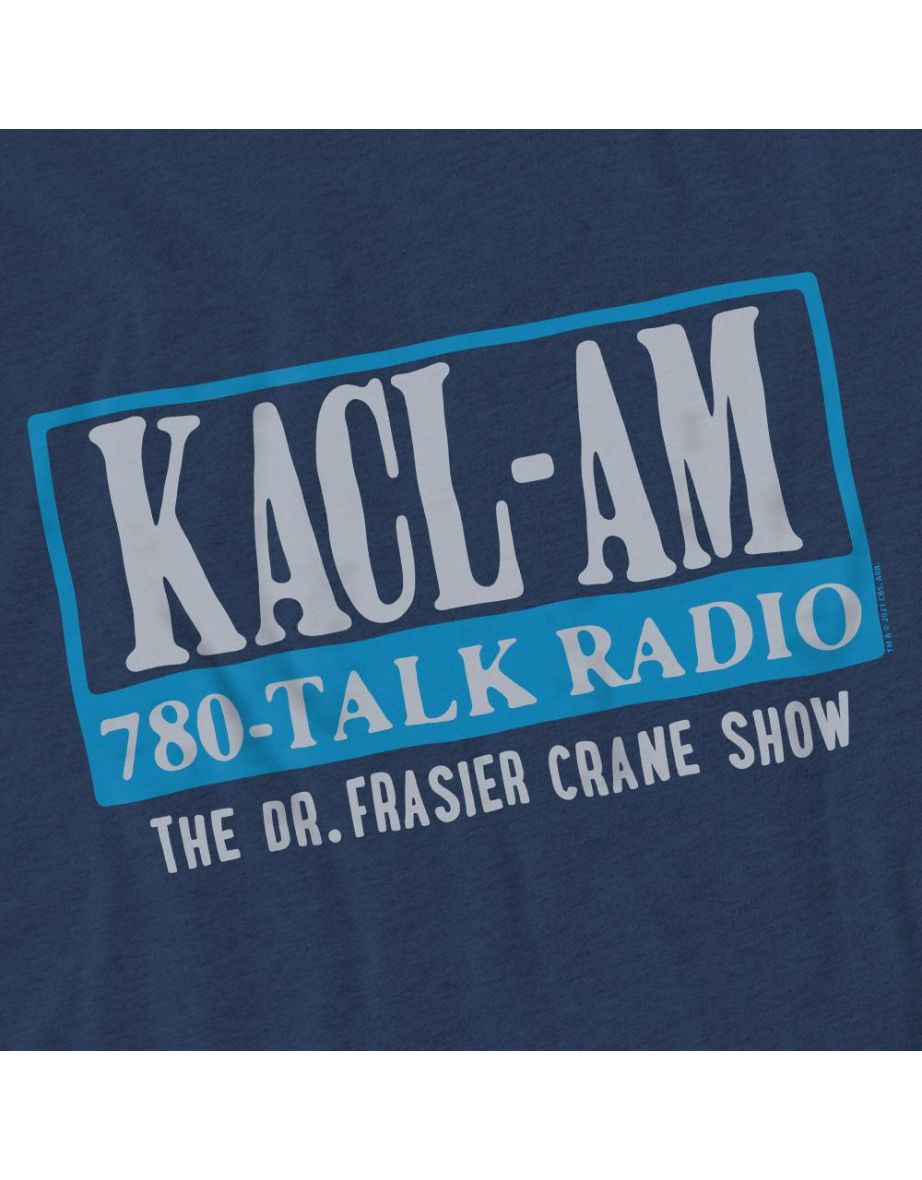 Frasier Unisex Adult KACL-AM Talk T-Shirt - Navy - 3