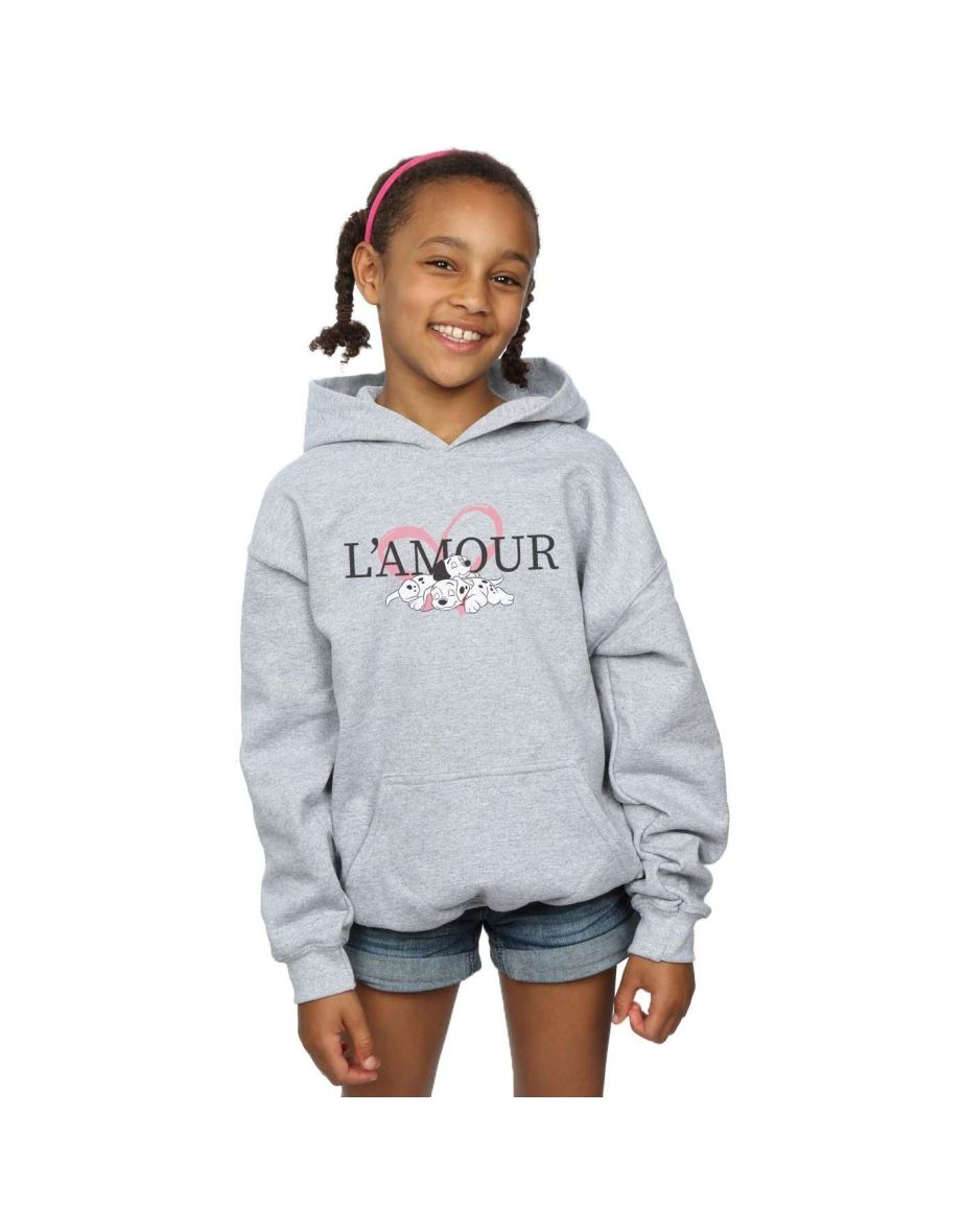 Disney Girls 101 Dalmatians L´Amour Hoodie - Sports Grey