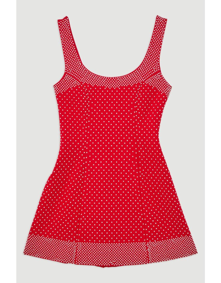 Studded Ponte Jersey Mini Dress - 3