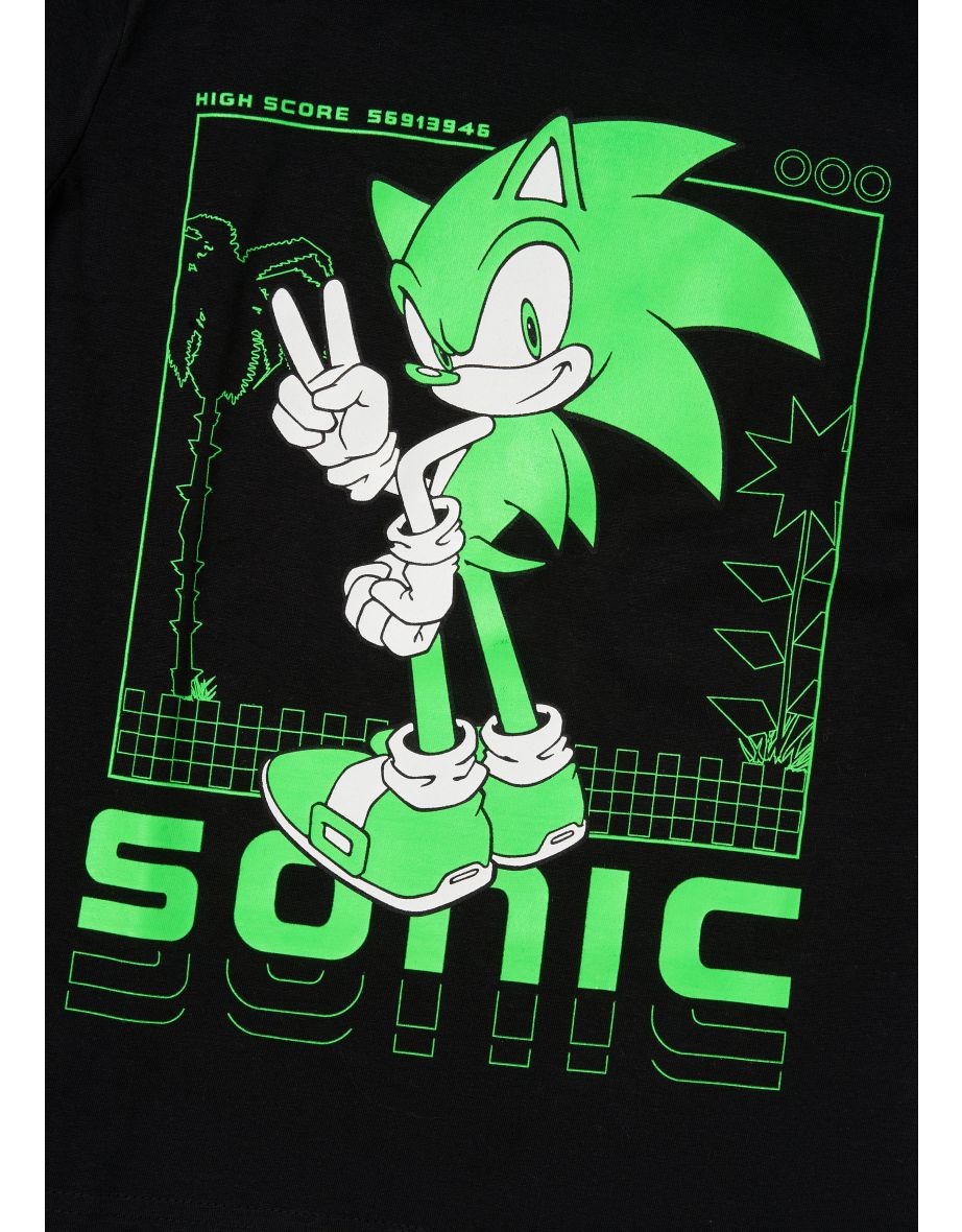 Neon Sonic The Hedgehog T-Shirt - 4