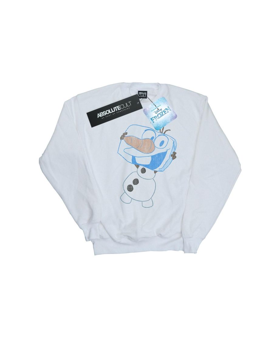 Disney Boys Frozen Olaf Ice Cube Sweatshirt - White