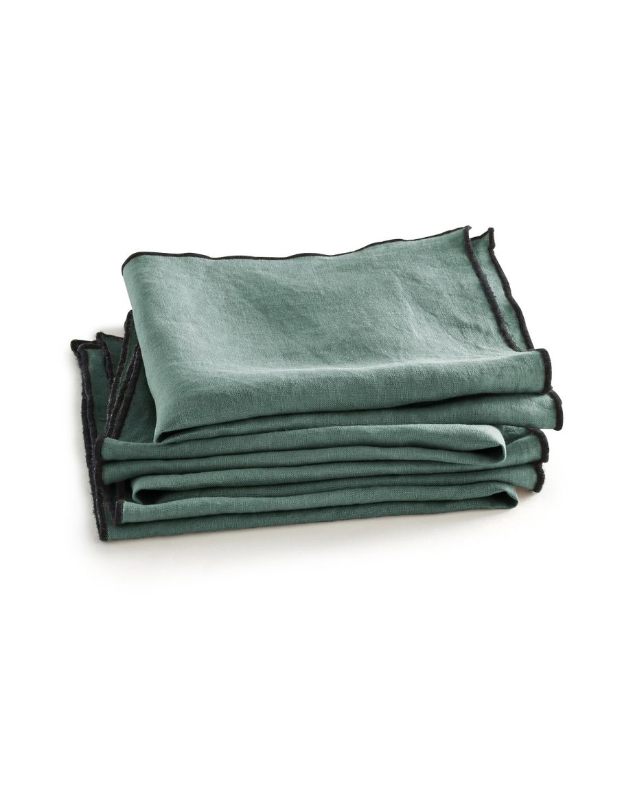 Set of 4 Suzy 100% Washed Linen Napkins