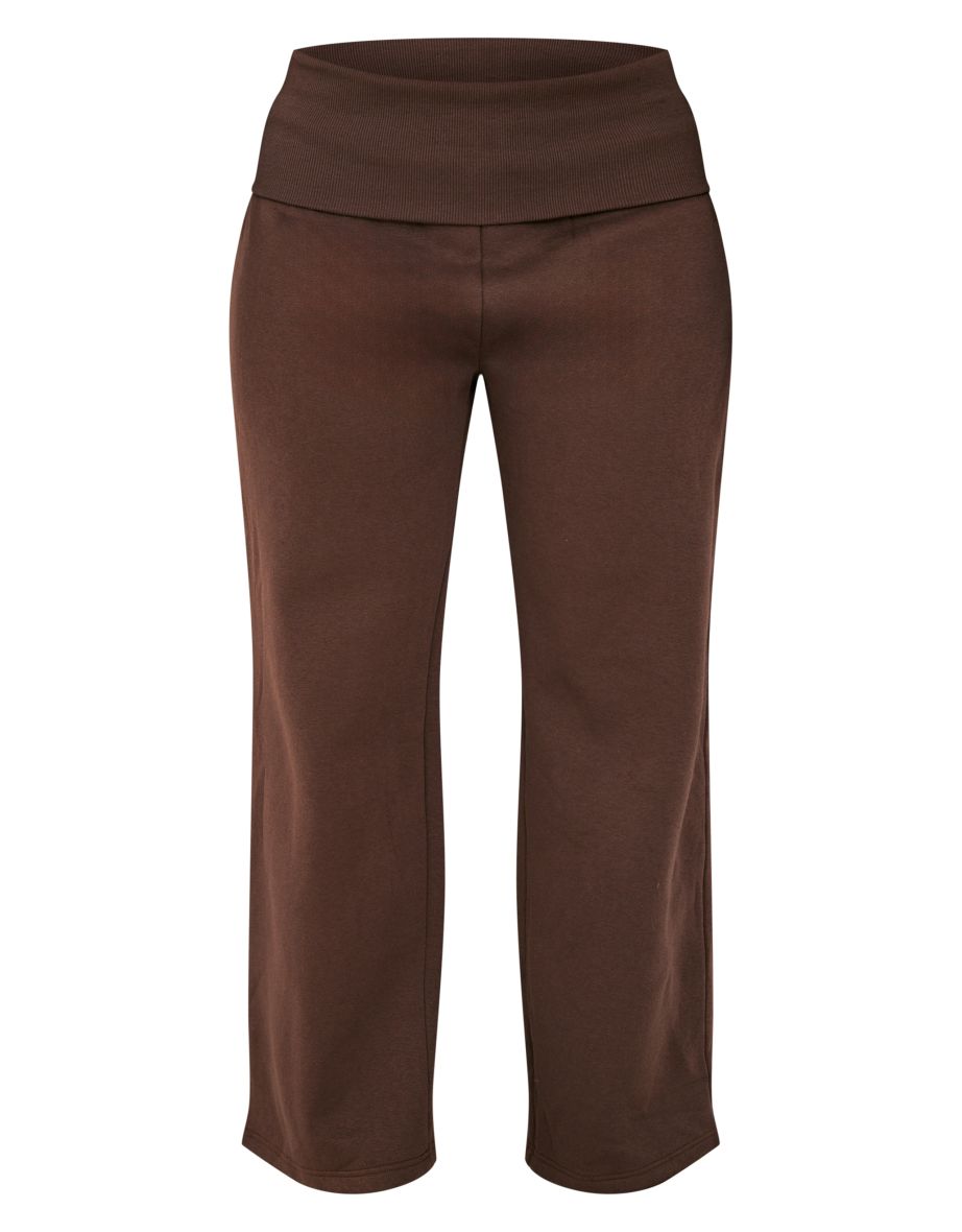 Shape Chocolate Foldover Waist Flare Joggers - 4