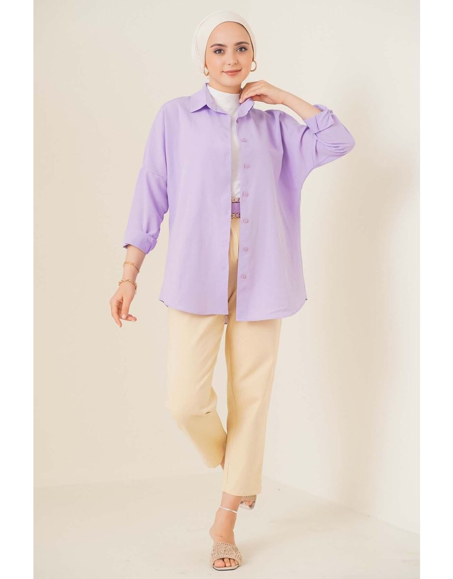 Oversize Basic Shirt - Lilac