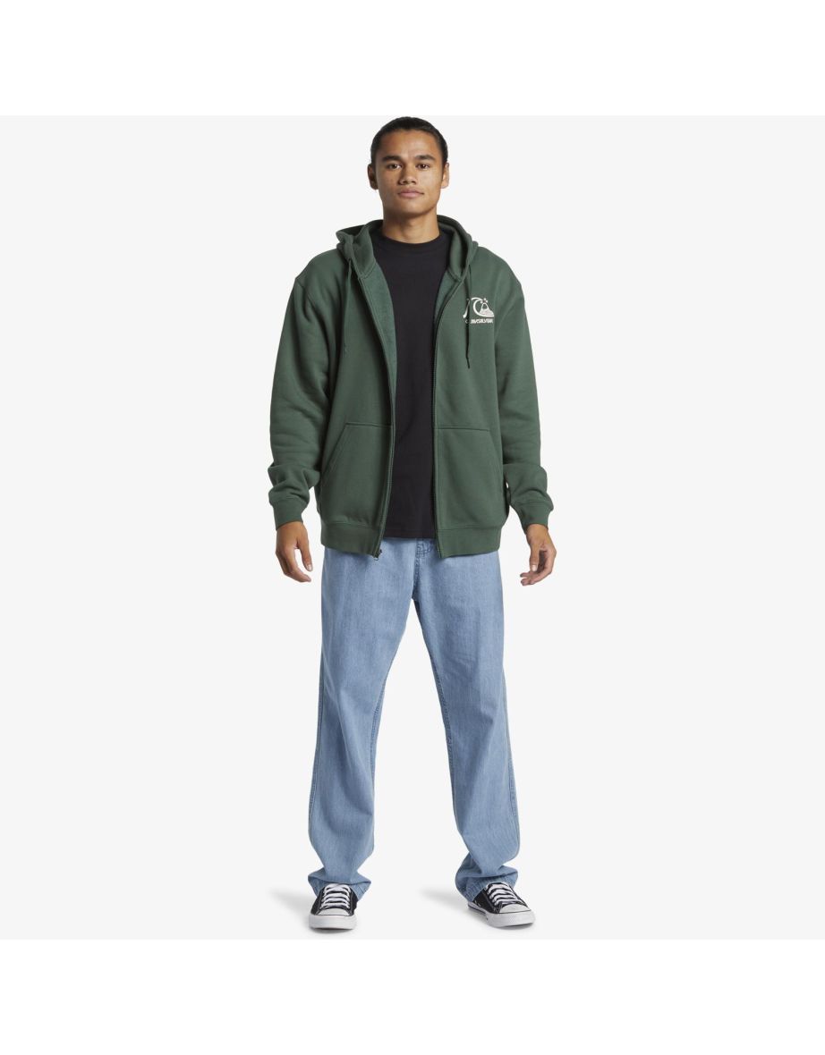 Quiksilver Mens Graphic Zip Up Hoodie