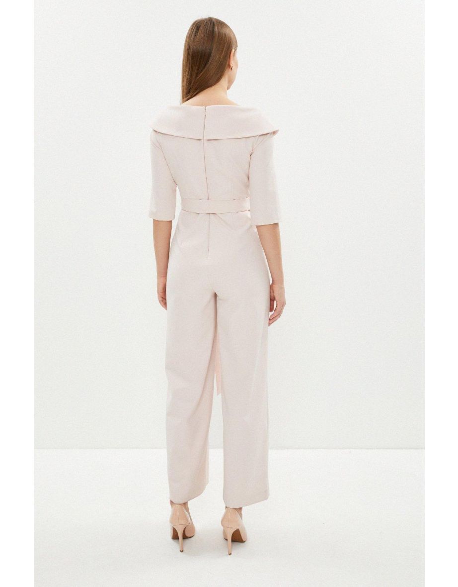 Bardot Long Sleeve Wrap Front Jumpsuit - 2