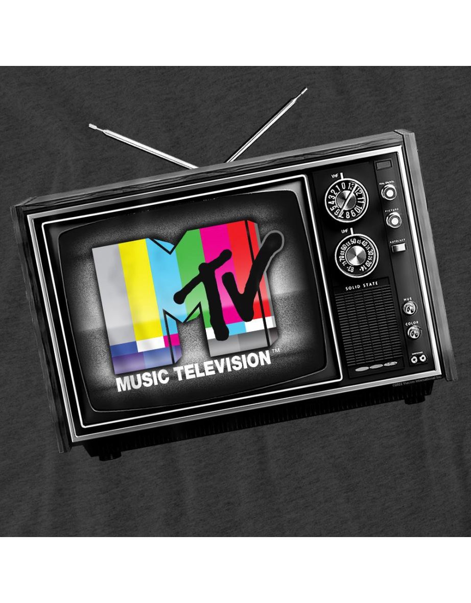 MTV Unisex Adult TV T-Shirt - Charcoal - 3