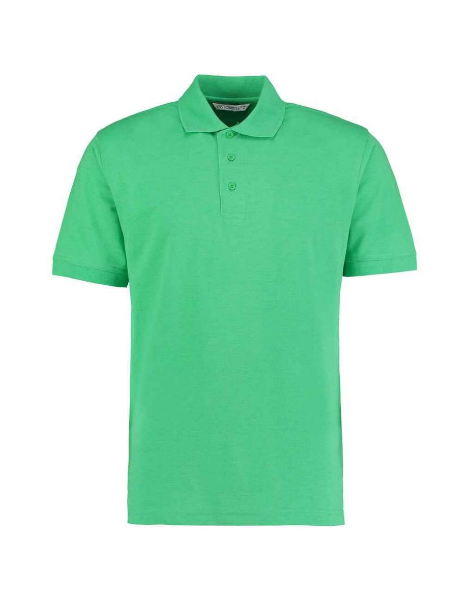 Kustom Kit Mens Klassic Piqué Polo Shirt - Apple Green