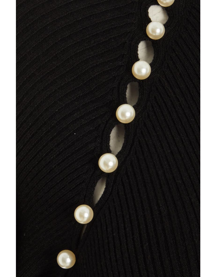 Black Pearl Knitted Dress - 5