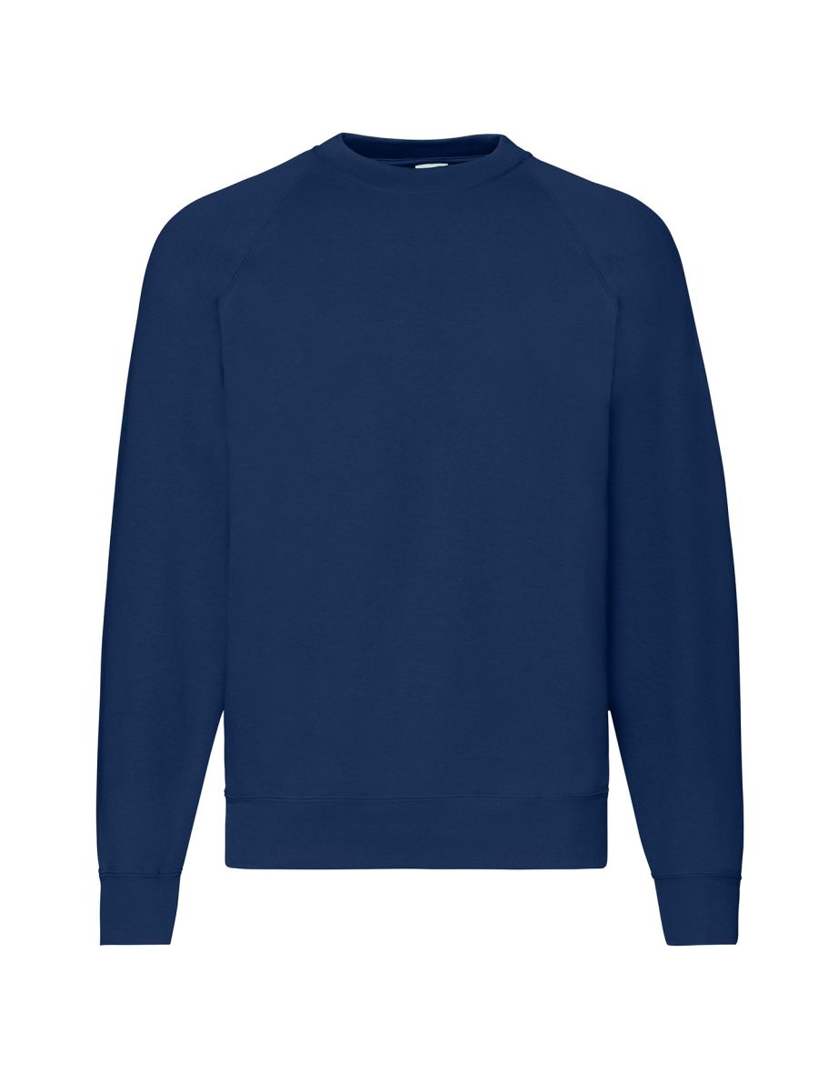 Fruit Of The Loom Mens Classic 80/20 Raglan Sweatshirt - Navy