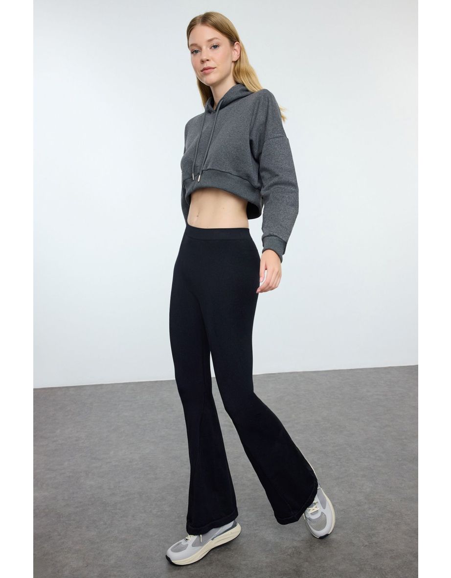 Black Seamless Sports Tights