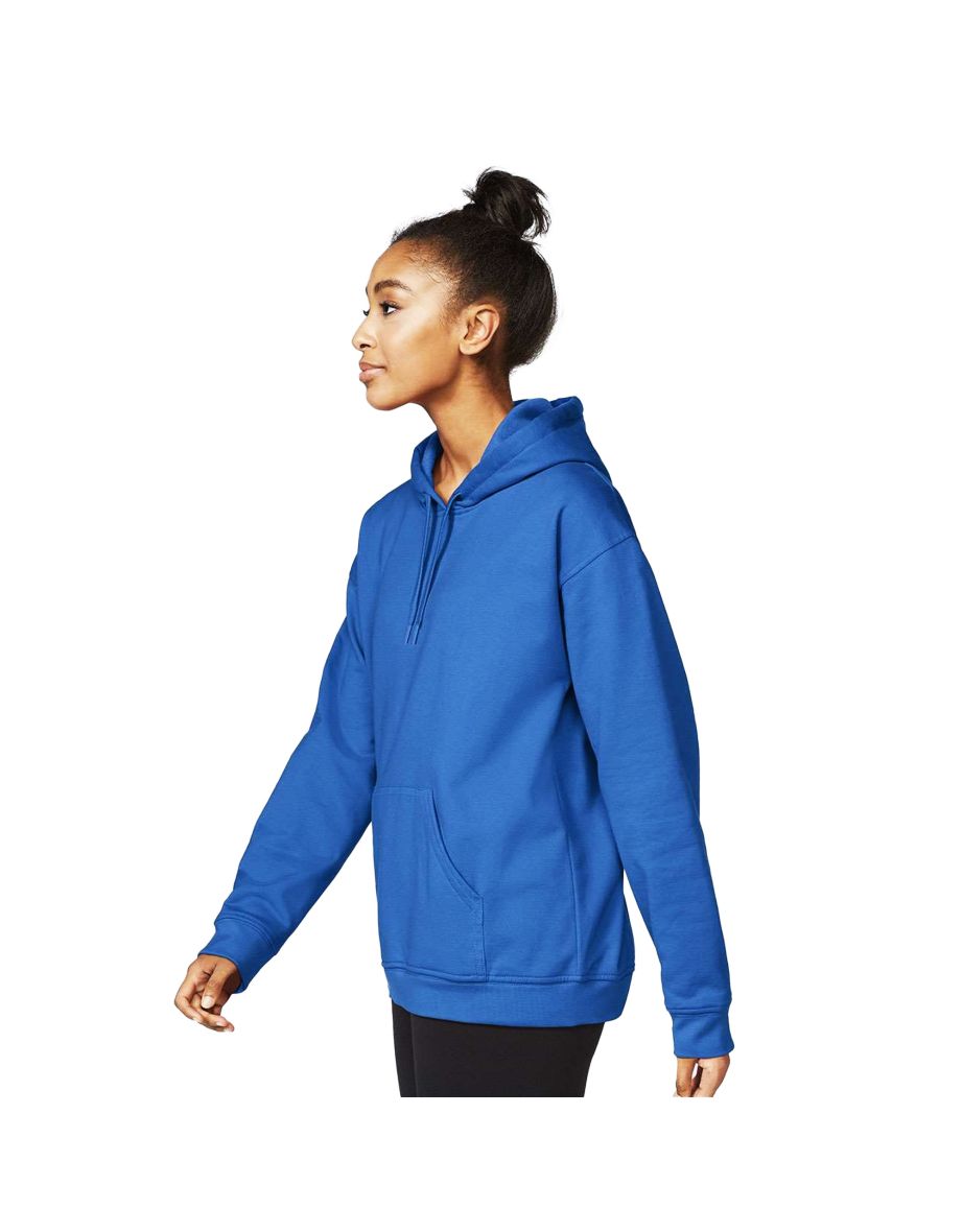 Gildan Unisex Adult Softstyle Fleece Midweight Hoodie - Royal Blue - 3