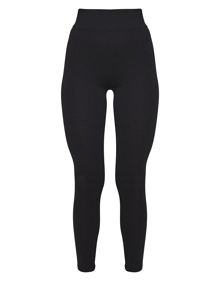 Essential Black Jersey High Waisted Leggings - 4