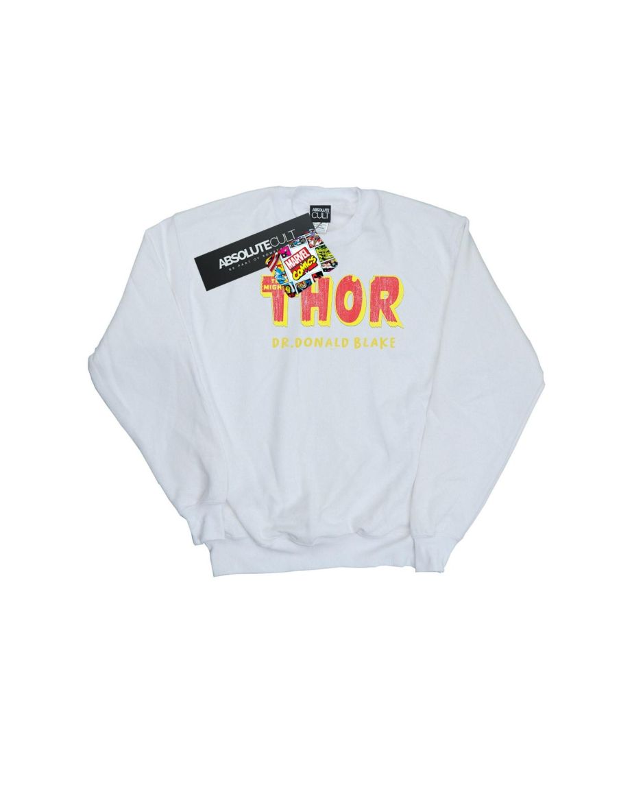 Marvel Girls Thor AKA Dr Donald Blake Sweatshirt - White
