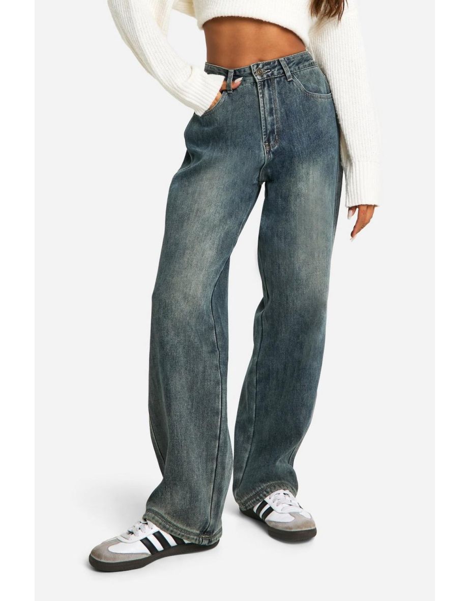 Fleece Lined Jeans - vintage wash - 3
