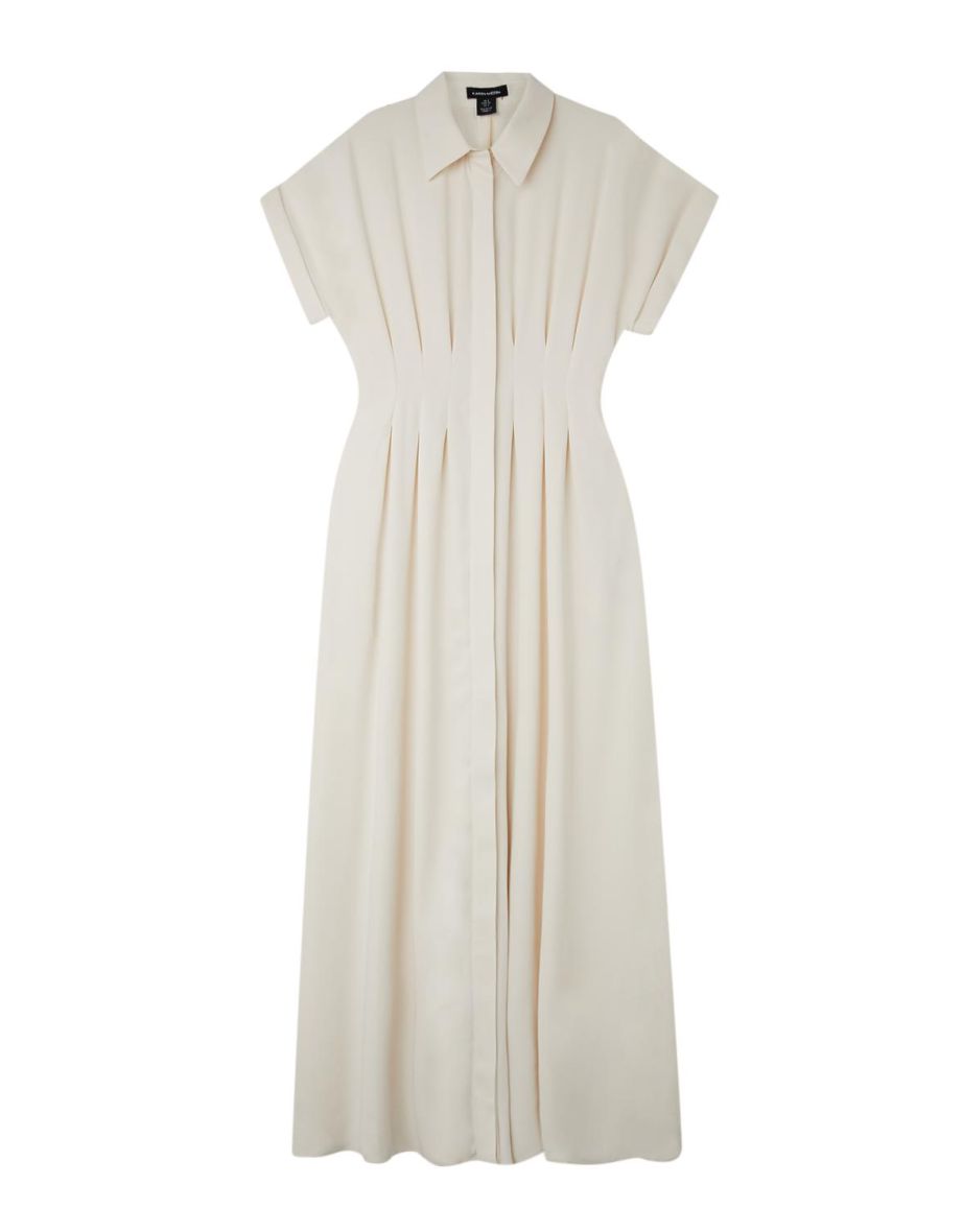 Soft Tailored Belted Darted Shirt Dress - 3