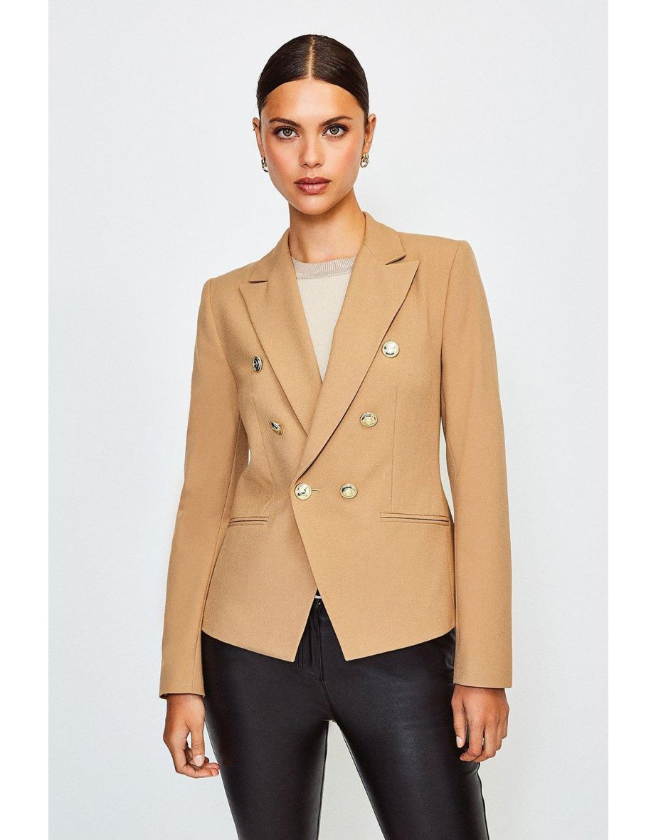 Tailored Button Military Blazer