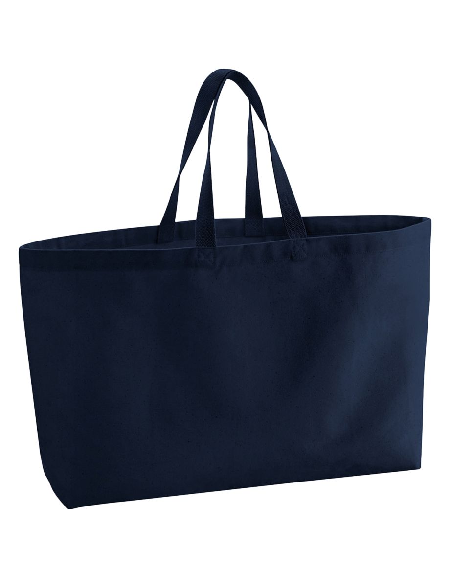 Westford Mill Canvas Oversized Tote Bag - French Navy