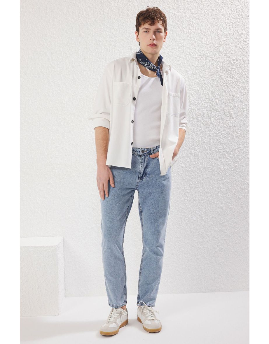 Blue Relax Fit Boyfriend Jeans