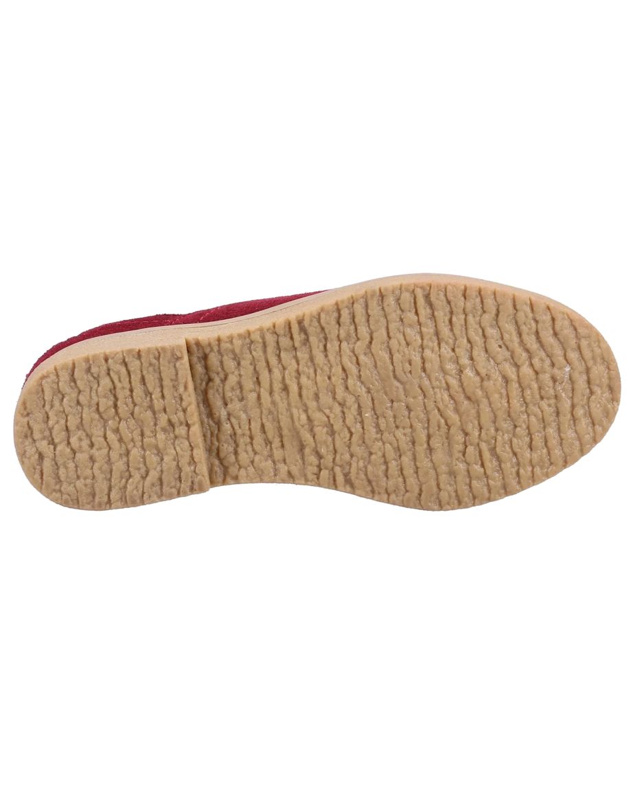 Hush Puppies Girls Mini Maddy Suede Ankle Boots - Burgundy - 3